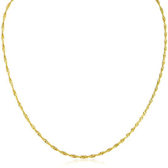 Midas 1.5MM 14K Gold Singapore Necklace