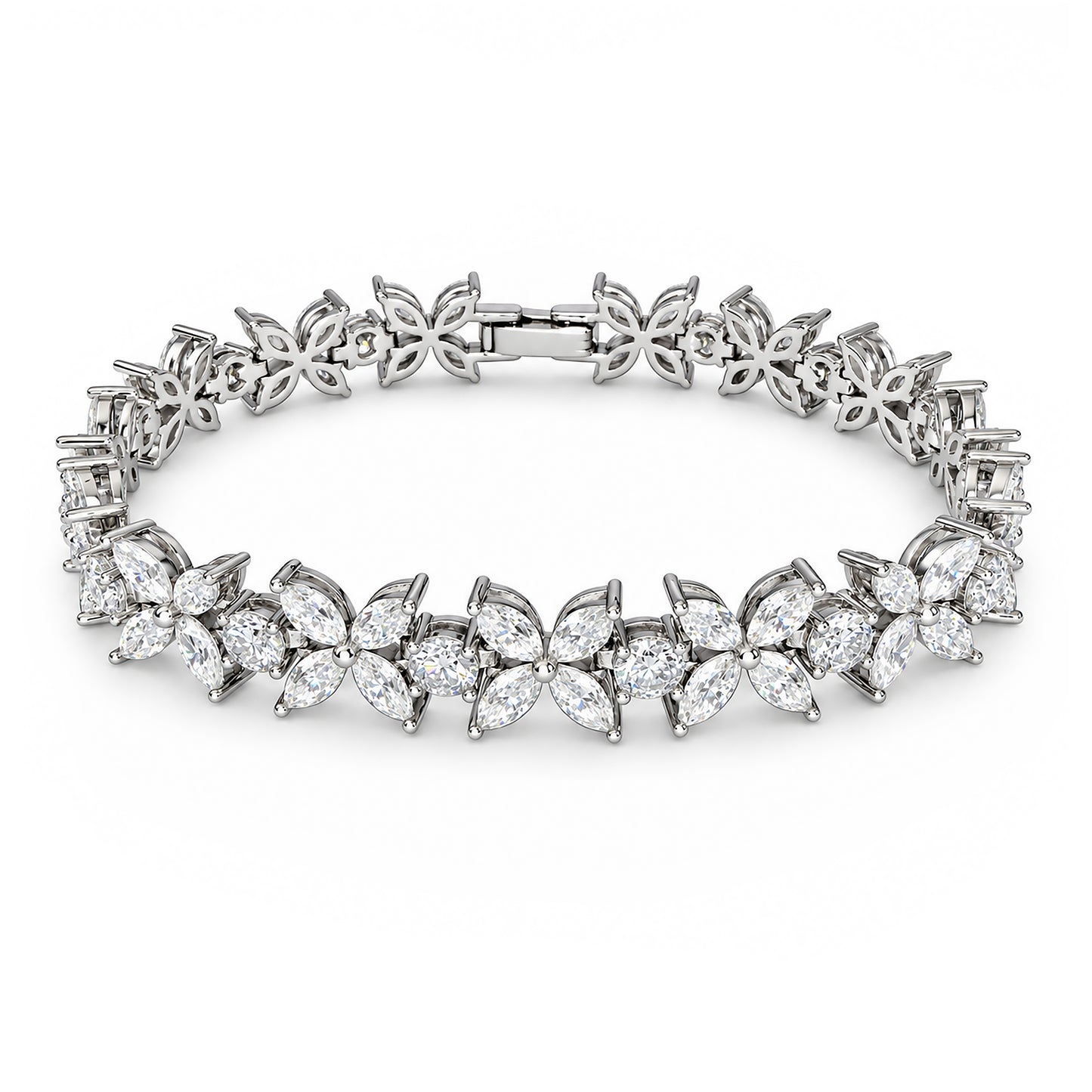 Palea Moissanite Butterfly Marquise Tennis Bracelet