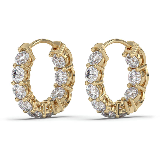 Clara 4.50 CTW Moissanite 20MM Hoop Earrings