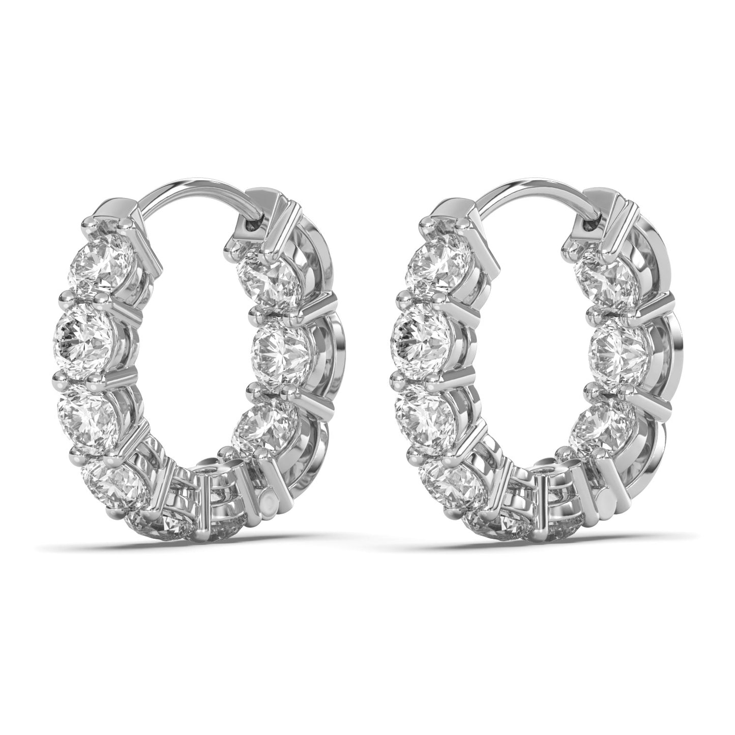 Clara 4.50 CTW Moissanite 20MM Hoop Earrings