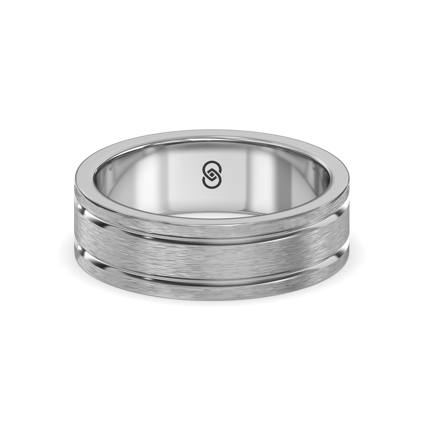 7MM Forte Brushed Mens Wedding Ring
