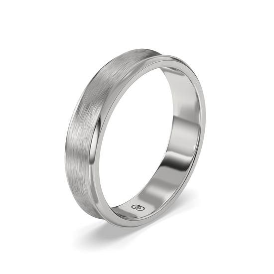 5MM Legacy Brushed Concave Wedding Band