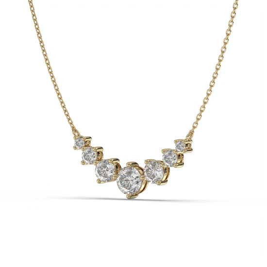 Dara 1.26 CTW Moissanite Graduating Necklace