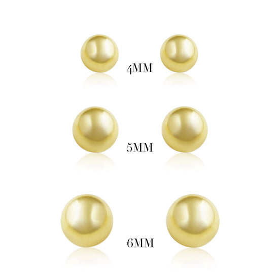 Midas 14K Gold Polished Ball Stud Earrings