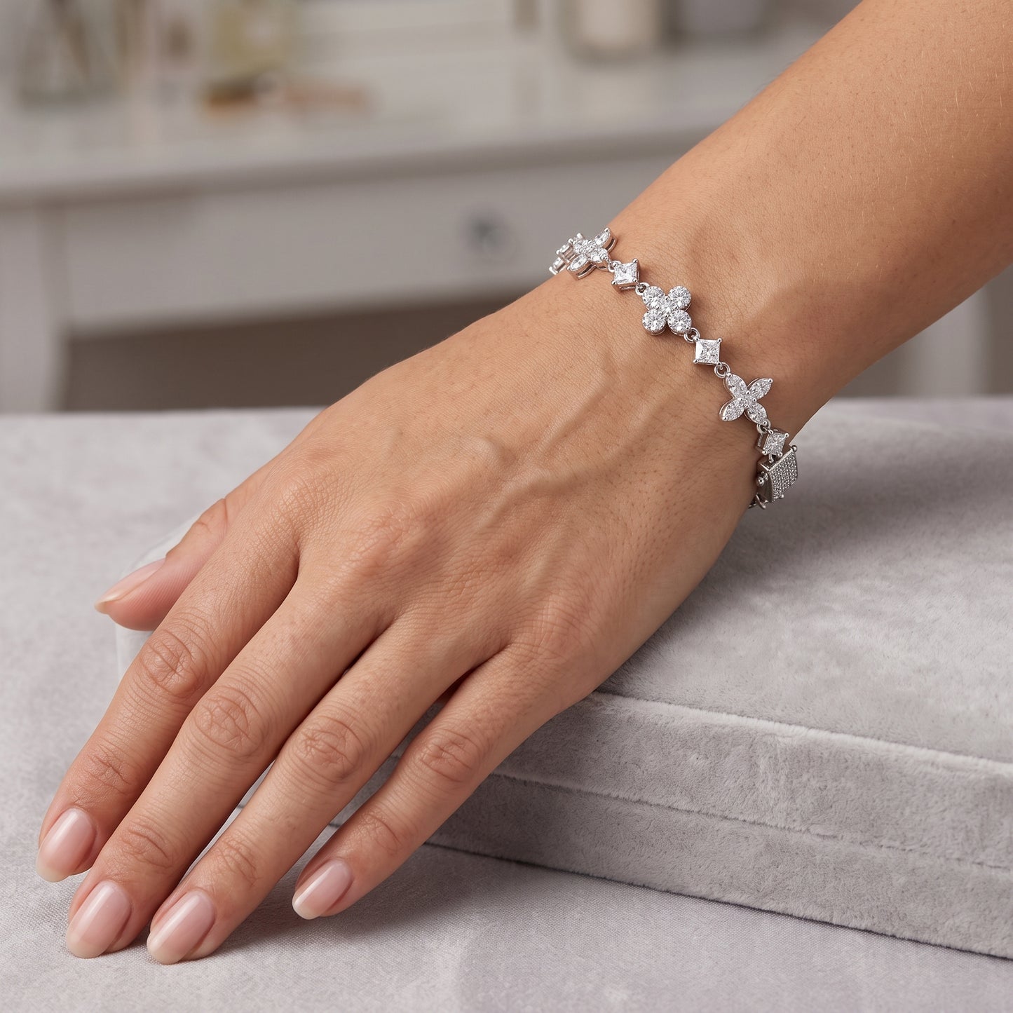 Flora Moissanite Medley Tennis Bracelet