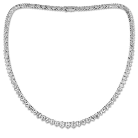 Kleo Moissanite Graduating Tennis Necklace