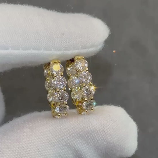 Clara 4.50 CTW Moissanite 20MM Hoop Earrings